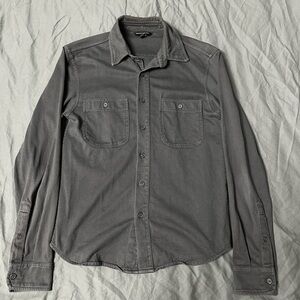 Banana Republic Dark Gray Button-Down Shirt